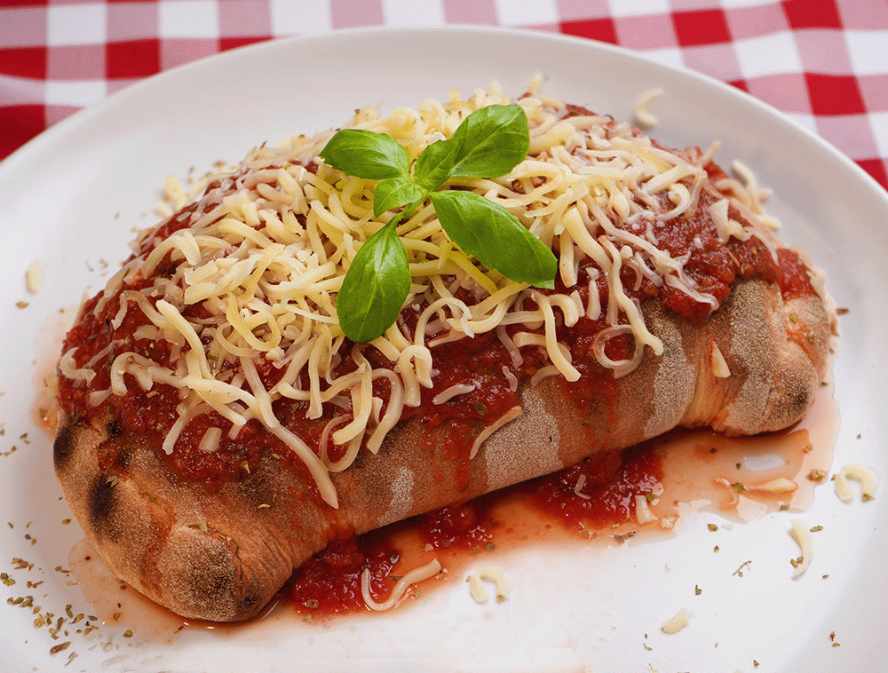 Félbehajtott pizza